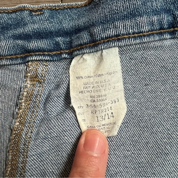 Vtg 90s Roper Denim Western Jeans Medium Wash Straight Leg Upcycled Size 10 - Picture 6 of 8